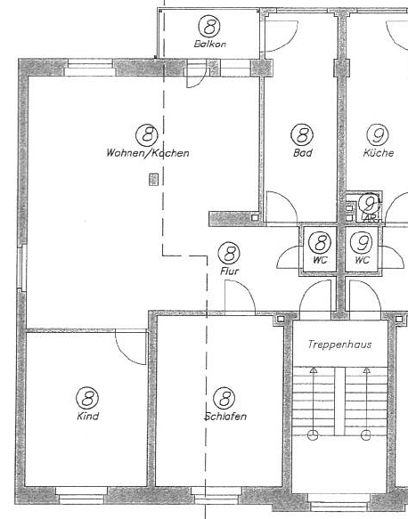 Grundriss Leipzig-Südvorstadt Eigentumswohnung